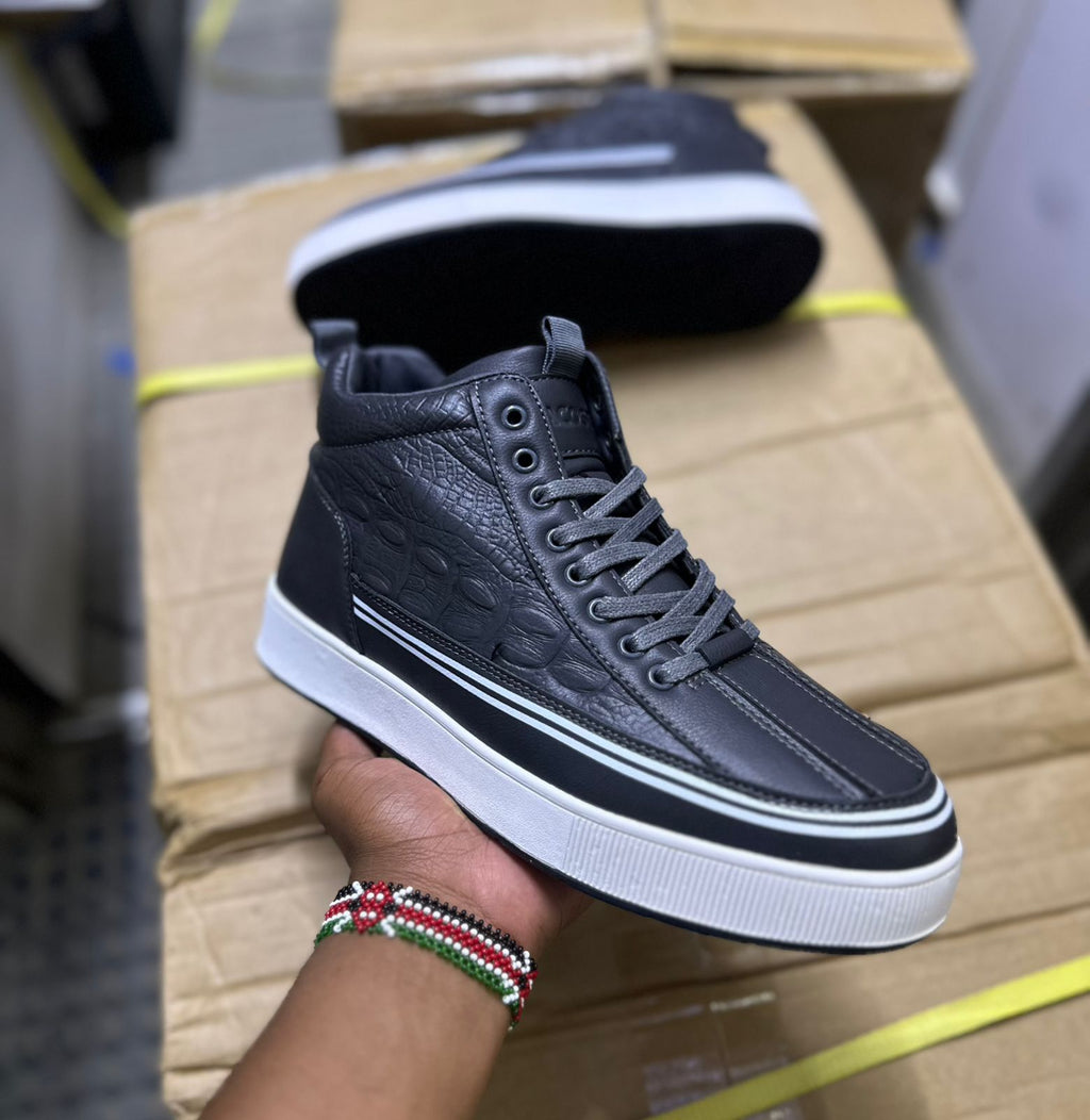 Croc Luxe High-Top Sneakers