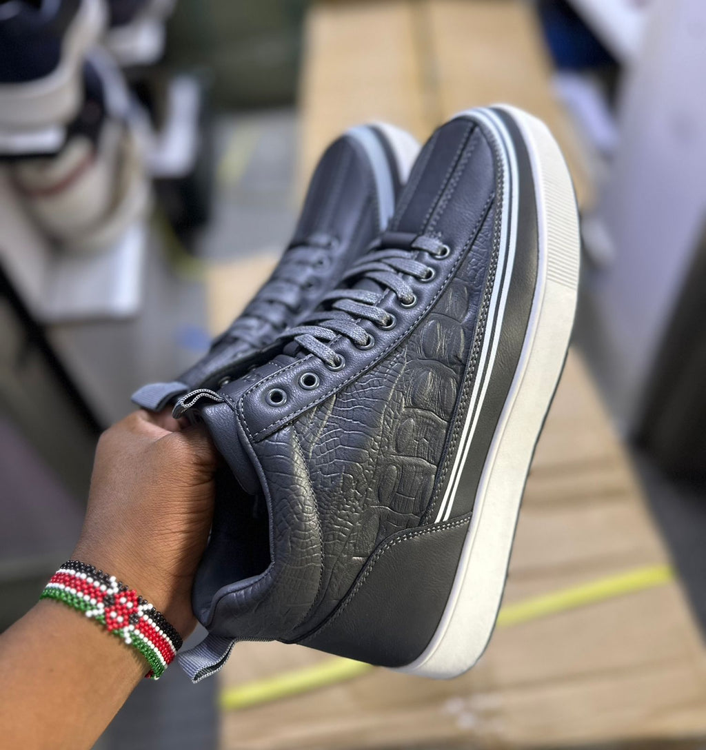 Croc Luxe High-Top Sneakers