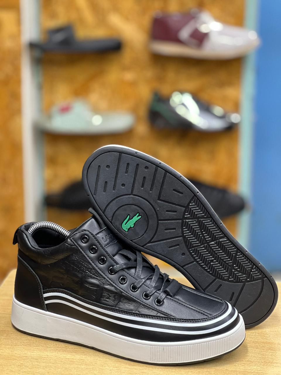 Croc Luxe High-Top Sneakers