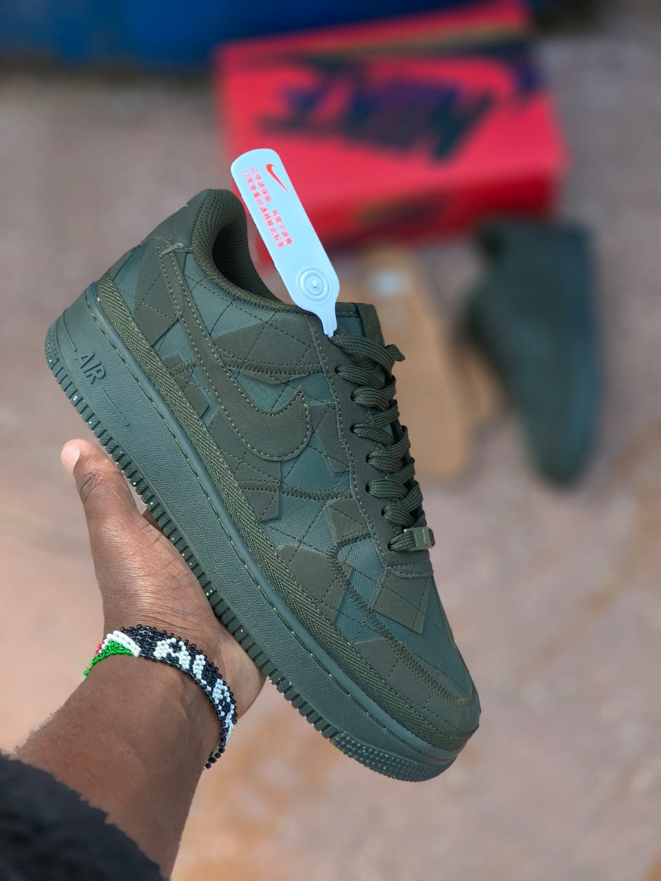 Nike Air Force 1 Quilted Olive Edition - Premium Lifestyle Sneakers