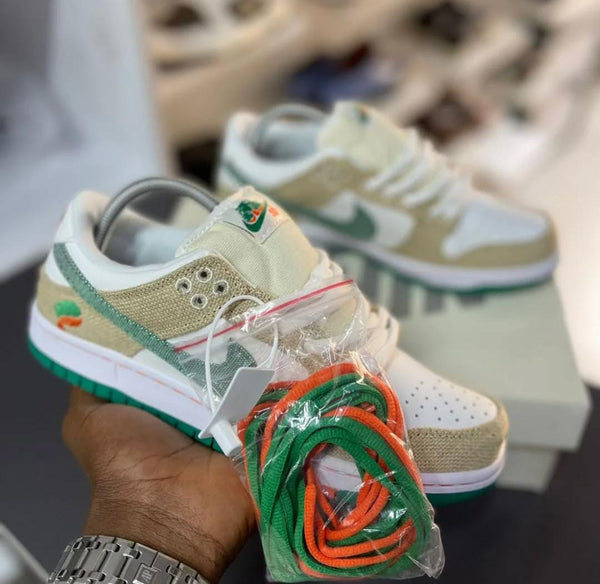 Nike Dunk Low Green & Orange Edition