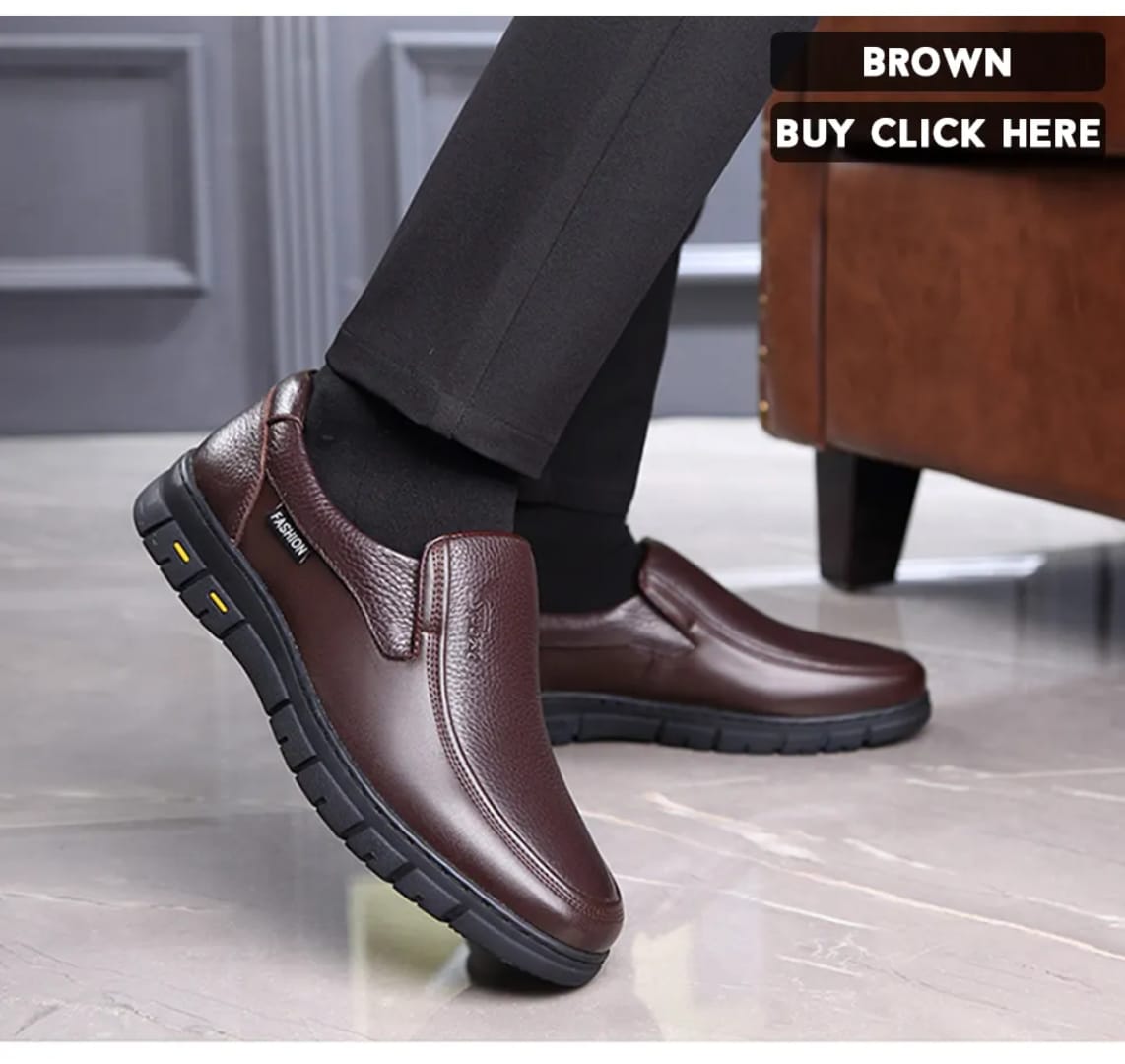 Men’s Premium Leather Slip-On Comfort Loafers