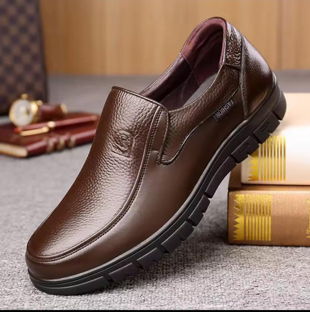 Men’s Premium Leather Slip-On Comfort Loafers