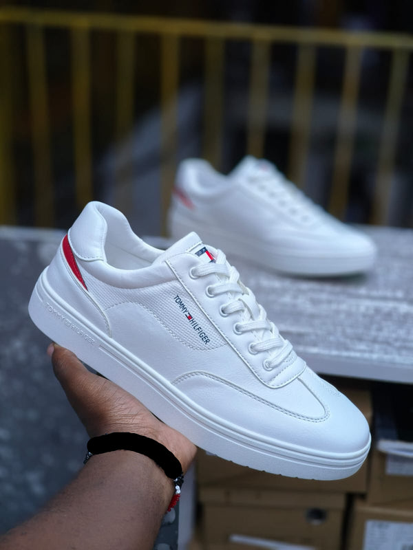 Men's Casual Tommy-Style Leather Sneakers