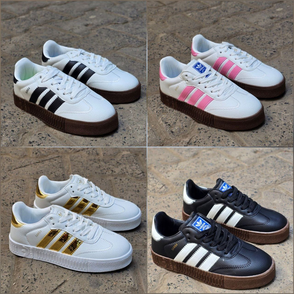 Adidas Samba-Inspired Casual Sneakers – Unisex Kids Leather Trainers