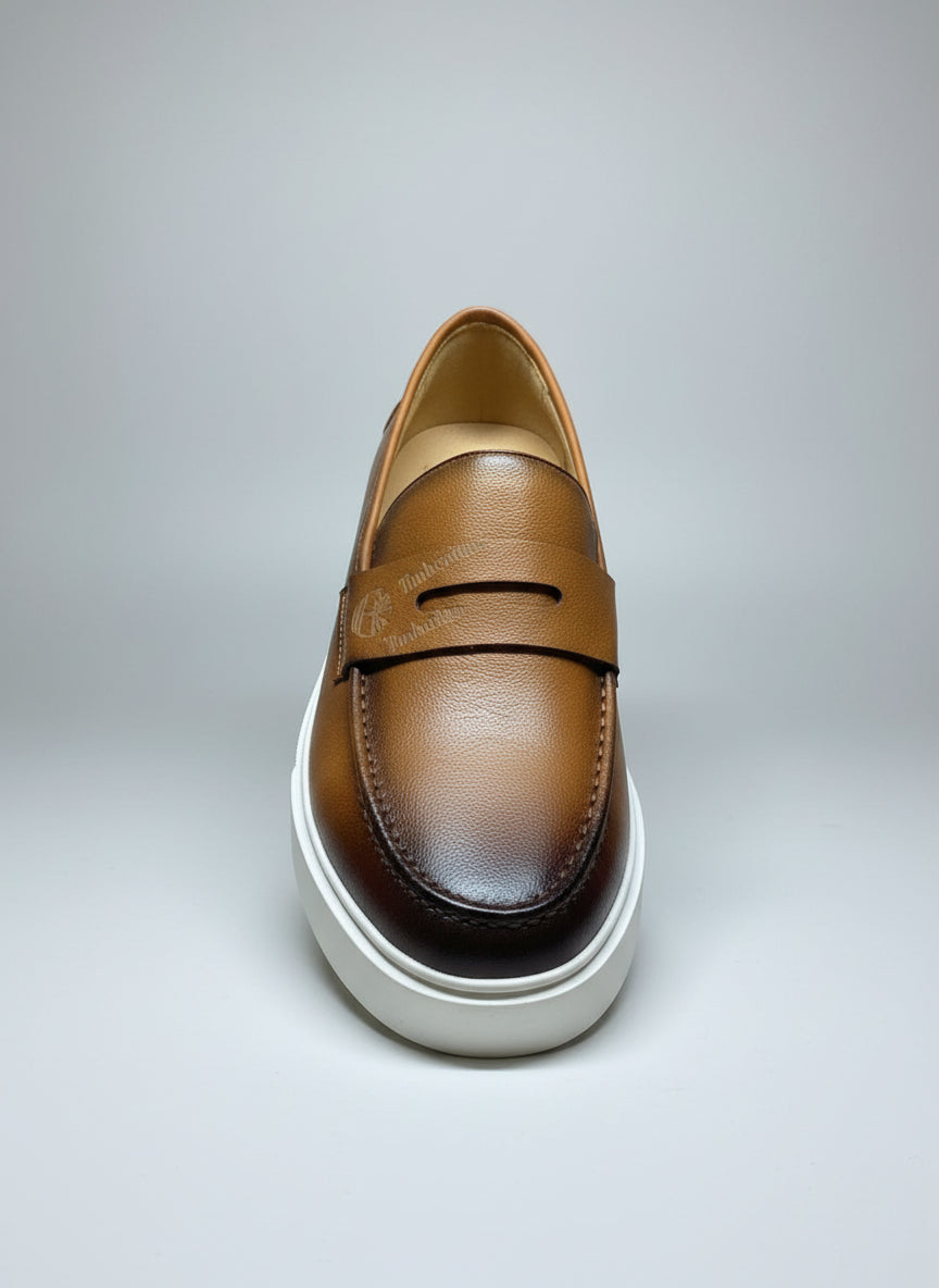 Men’s Timber-Style Leather Loafers