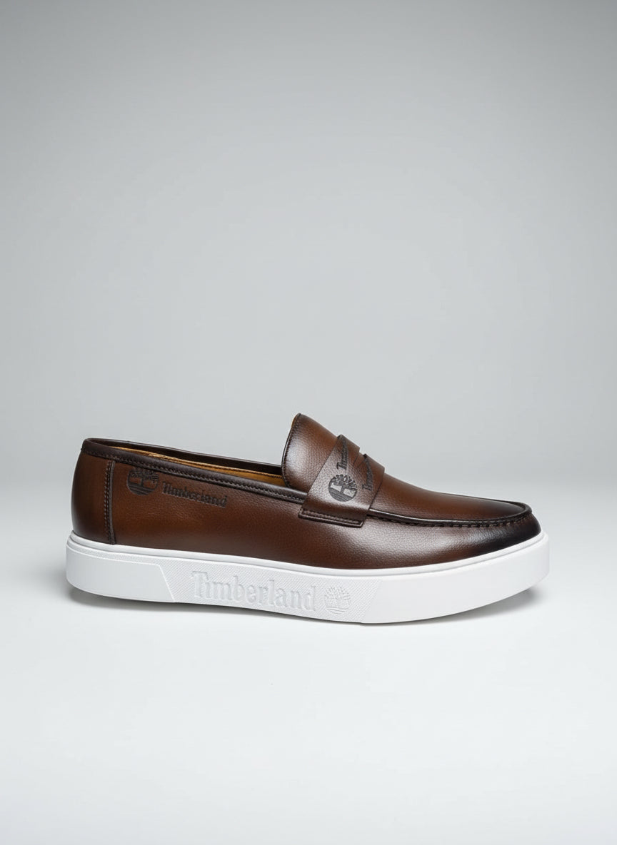 Men’s Timber-Style Leather Loafers
