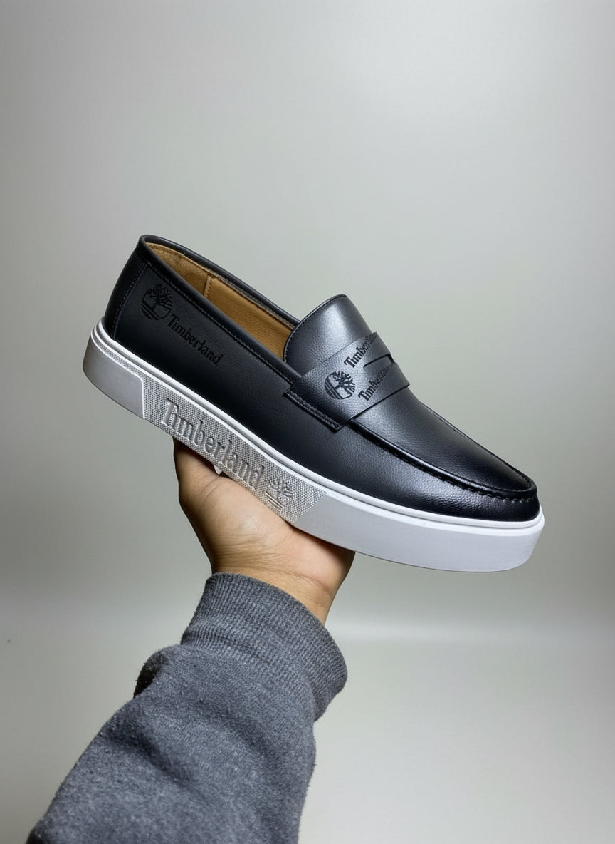 Men’s Timber-Style Leather Loafers