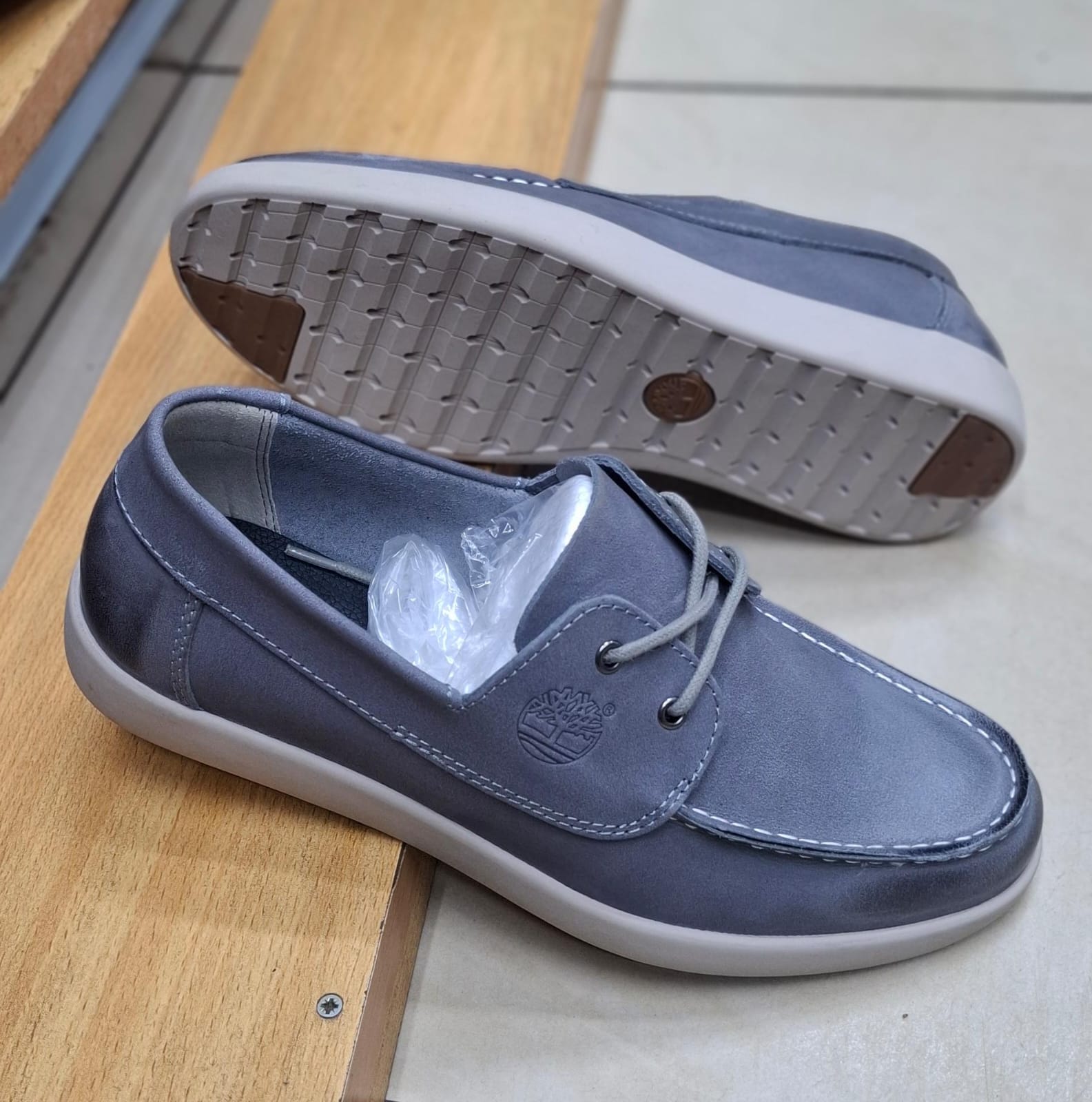 Men’s Casual Leather Moc-Toe Lace-Up Shoes