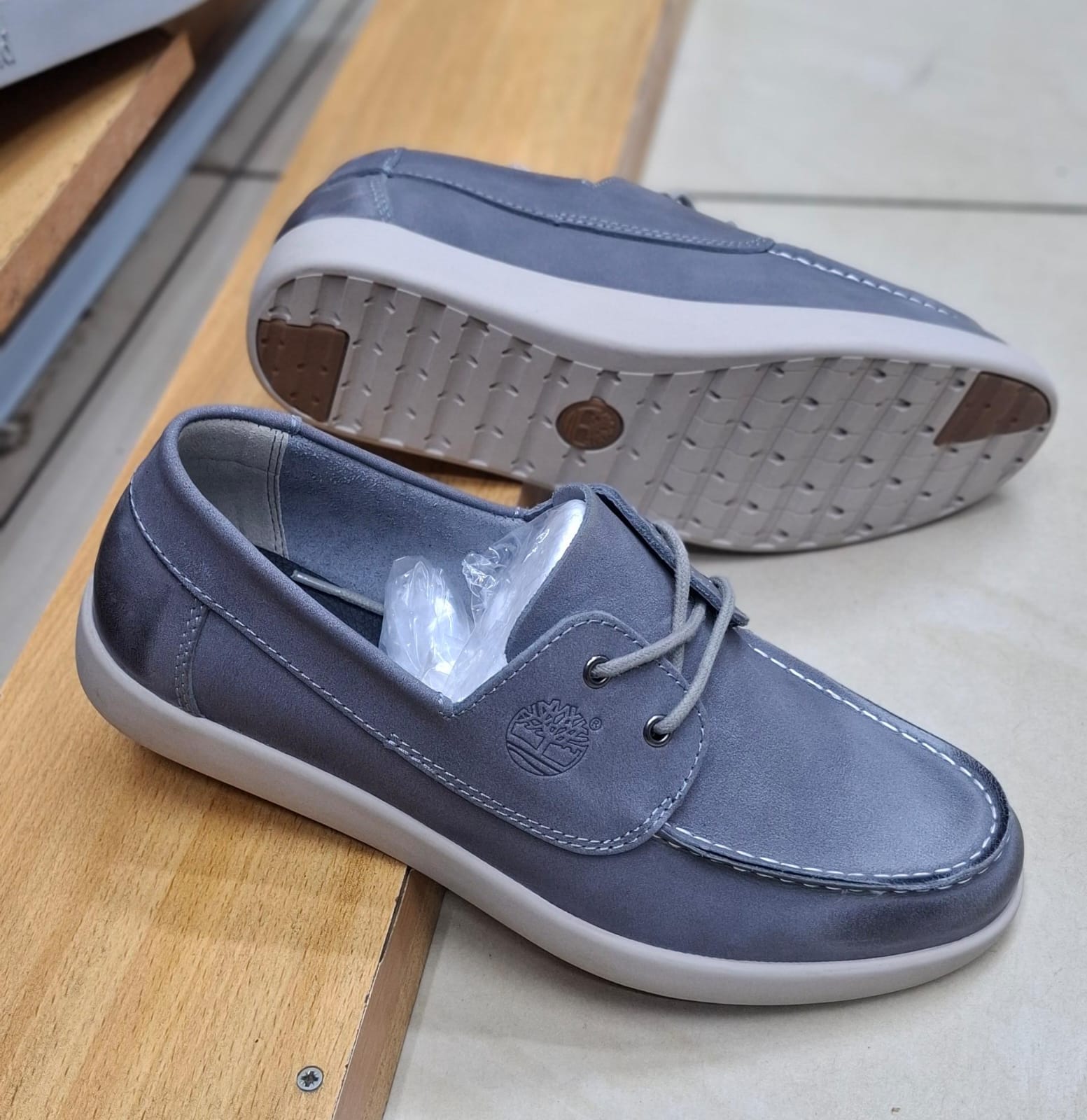 Men’s Casual Leather Moc-Toe Lace-Up Shoes