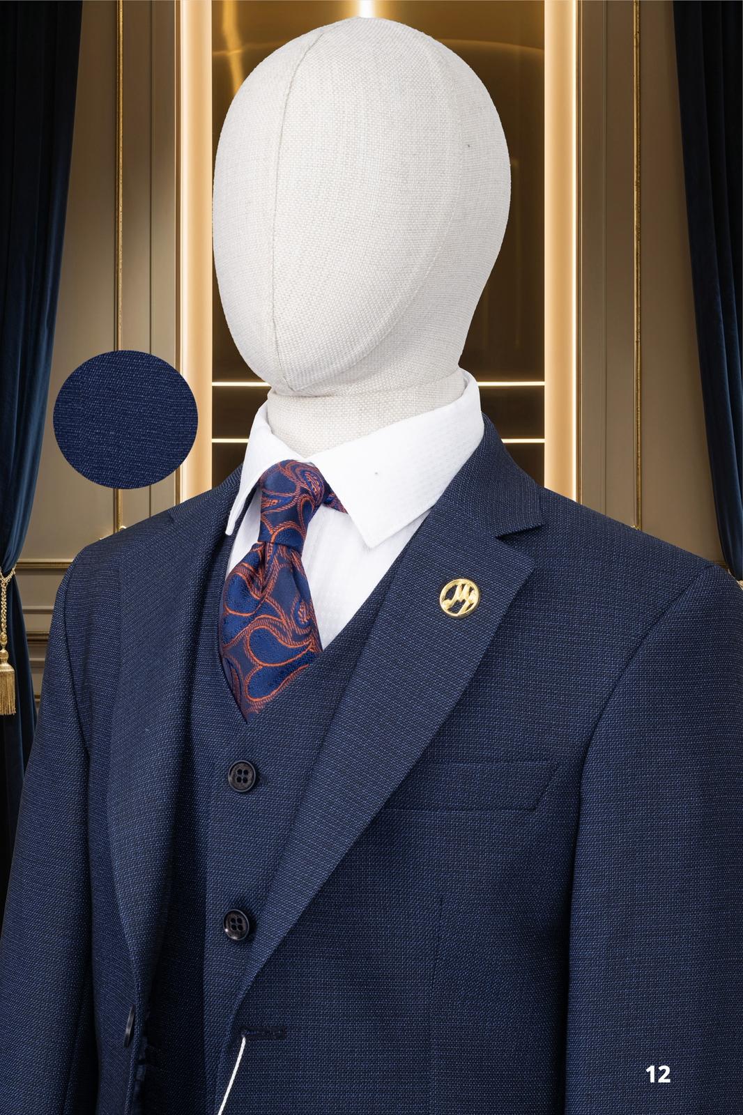 Men’s Premium 3-Piece Suit – Tailored Blazer, Waistcoat & Trousers Set