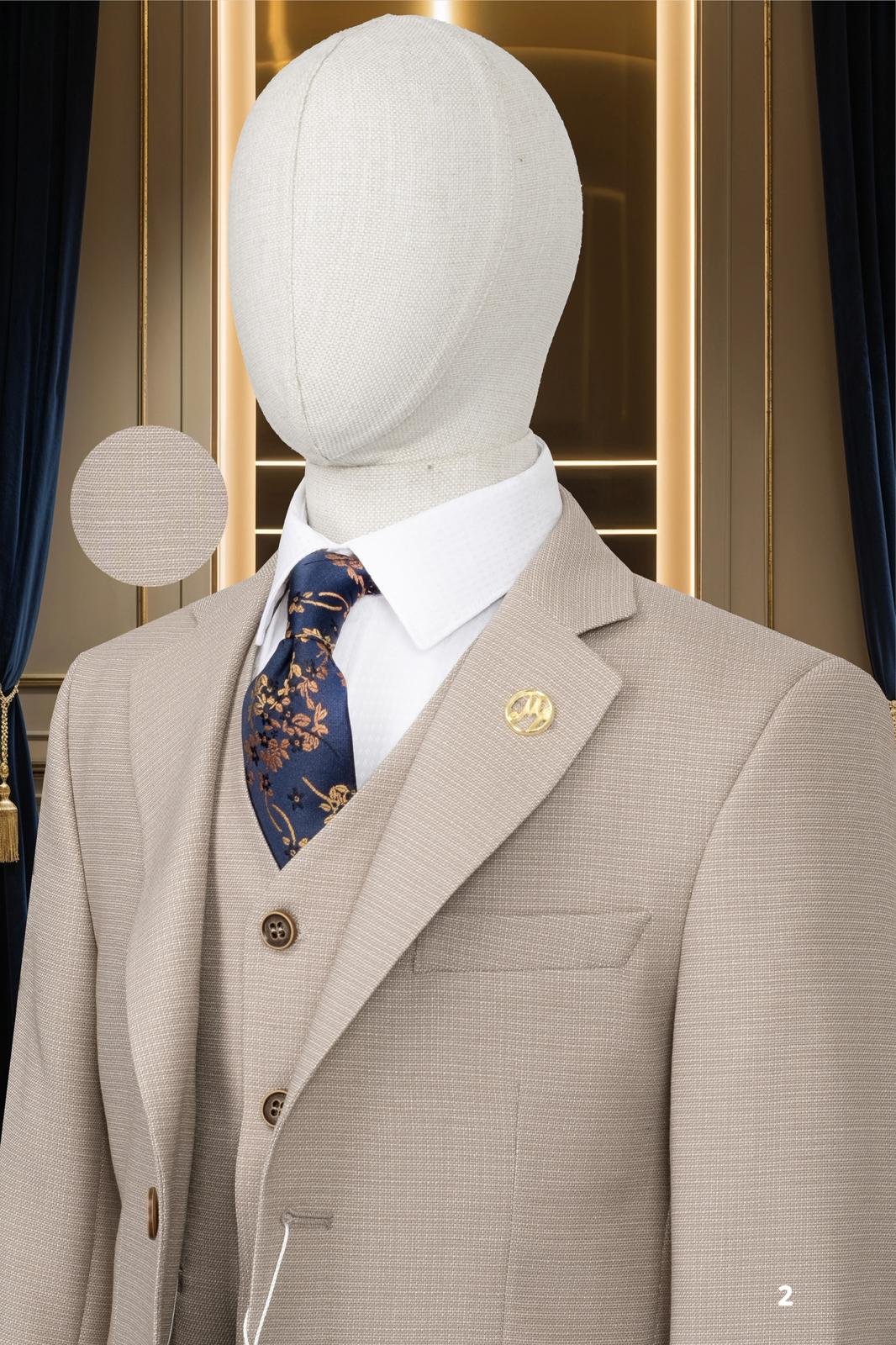 Men’s Premium 3-Piece Suit – Tailored Blazer, Waistcoat & Trousers Set