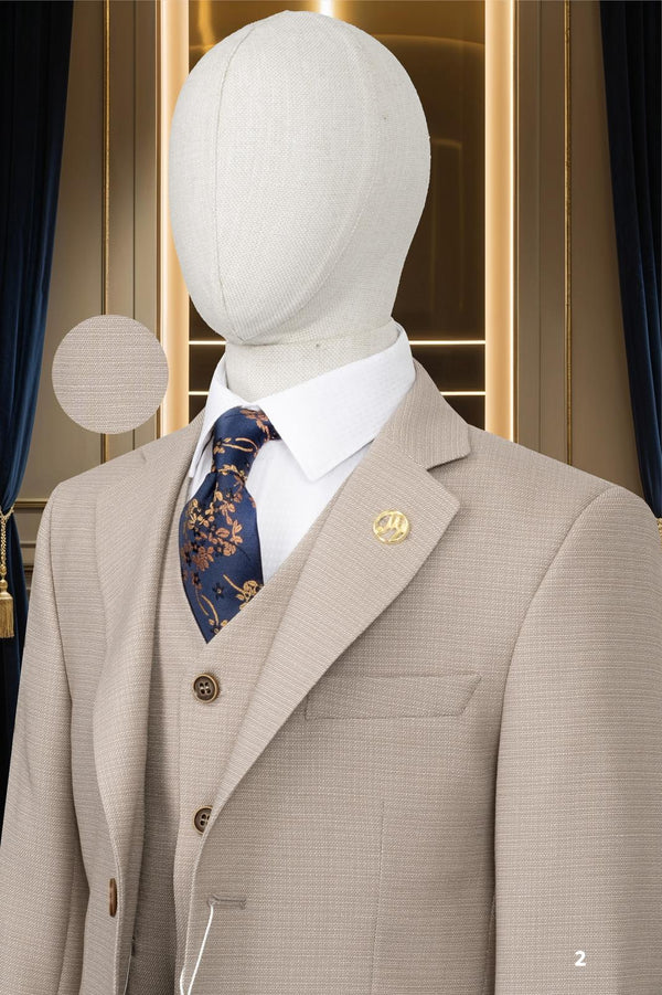Men’s Premium 3-Piece Suit – Tailored Blazer, Waistcoat & Trousers Set