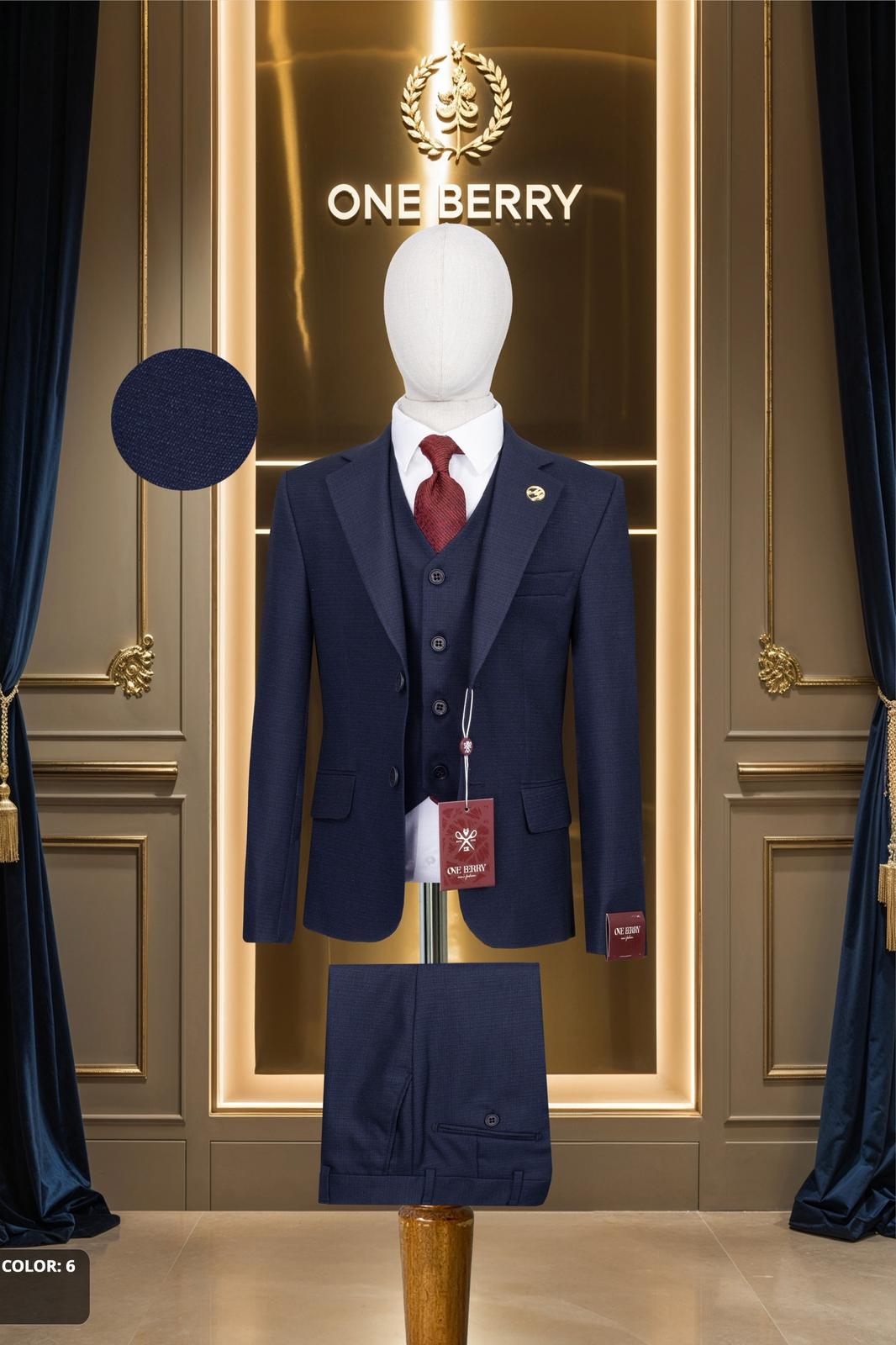 Men’s Premium 3-Piece Suit – Tailored Blazer, Waistcoat & Trousers Set