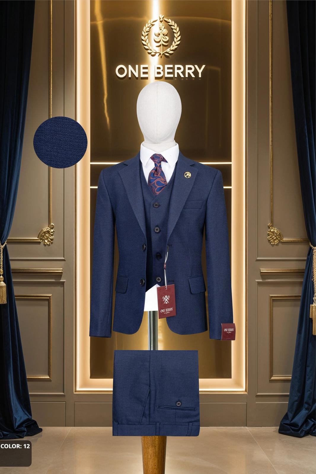 Men’s Premium 3-Piece Suit – Tailored Blazer, Waistcoat & Trousers Set