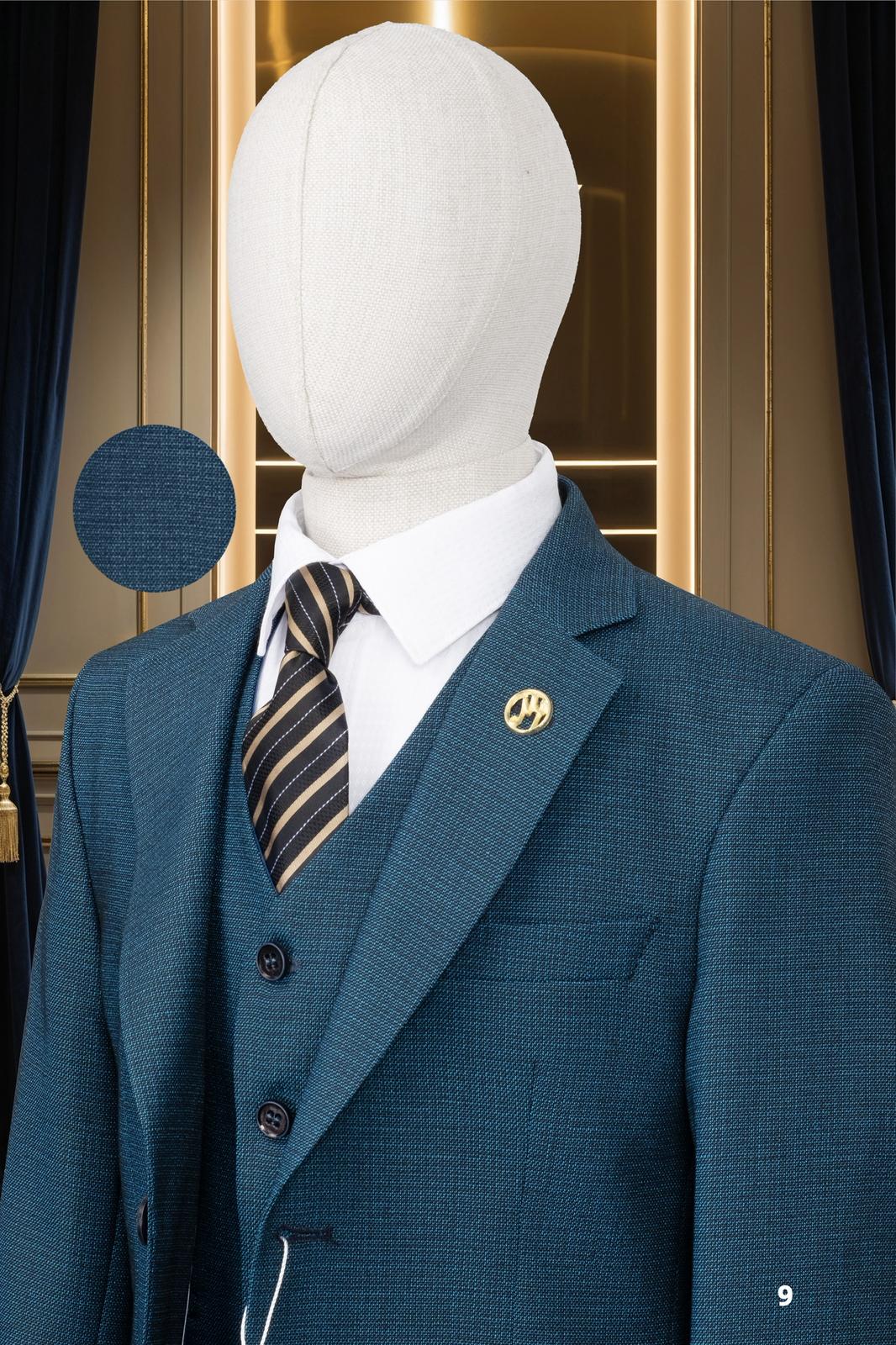 Men’s Premium 3-Piece Suit – Tailored Blazer, Waistcoat & Trousers Set