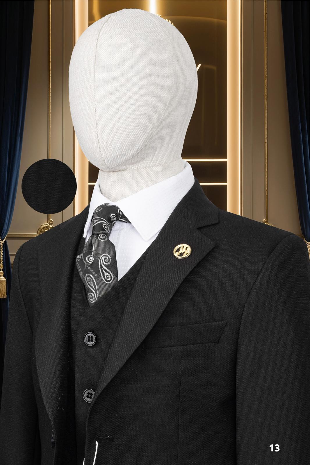 Men’s Premium 3-Piece Suit – Tailored Blazer, Waistcoat & Trousers Set