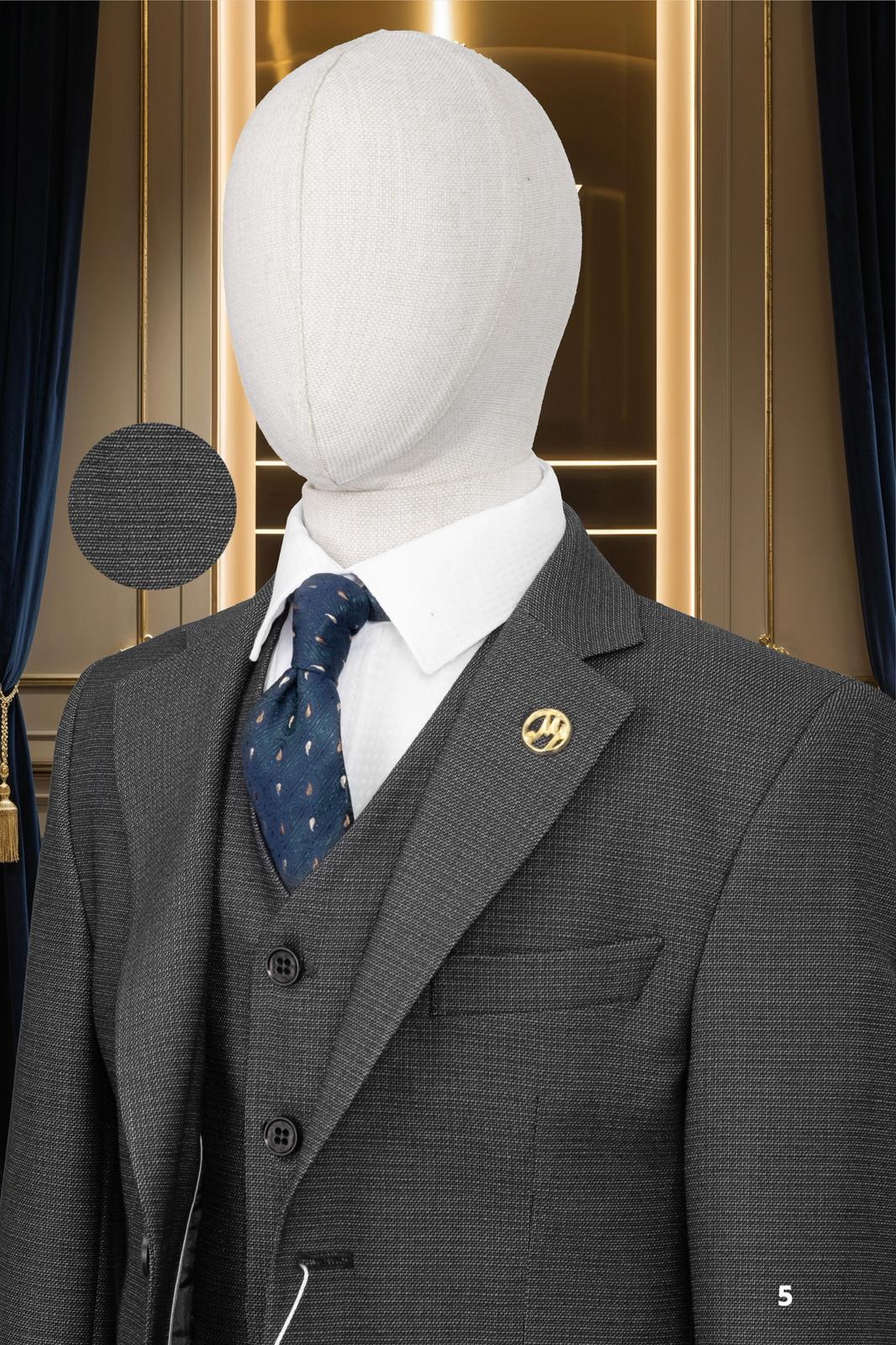 Men’s Premium 3-Piece Suit – Tailored Blazer, Waistcoat & Trousers Set