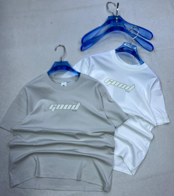 GOOD Graphic Minimalist Tee – Soft Cotton Oversized T-Shirt