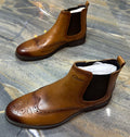 Clarks Men’s Brogue Leather Chelsea Boots