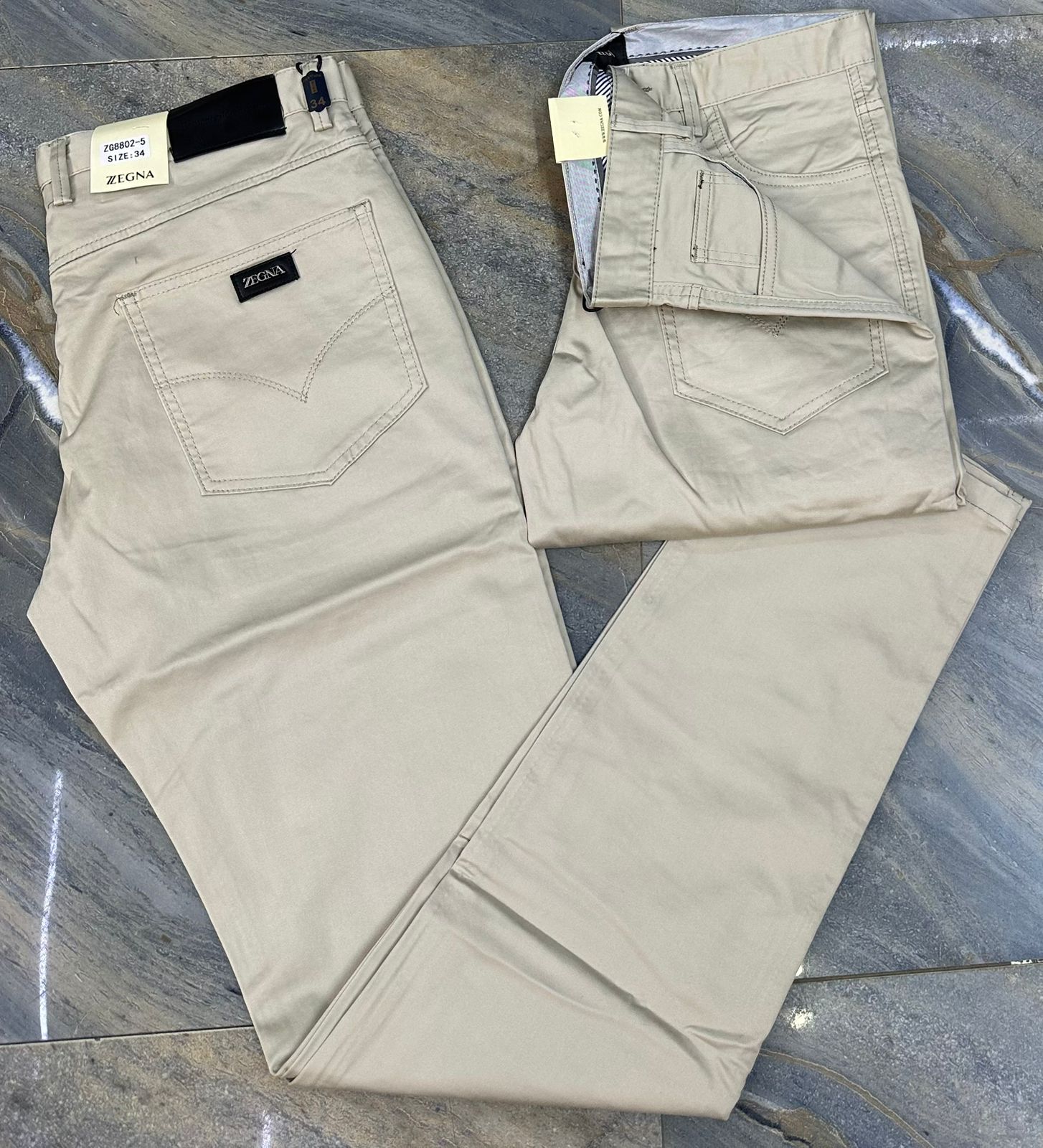 Zegna Premium Tailored Chinos – Multi-Color Men’s Luxury Cotton Trousers