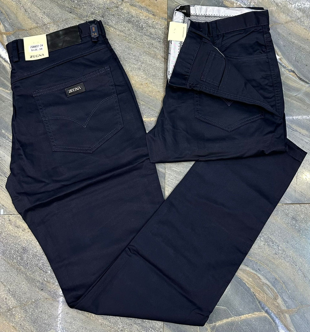 Zegna Premium Tailored Chinos – Multi-Color Men’s Luxury Cotton Trousers