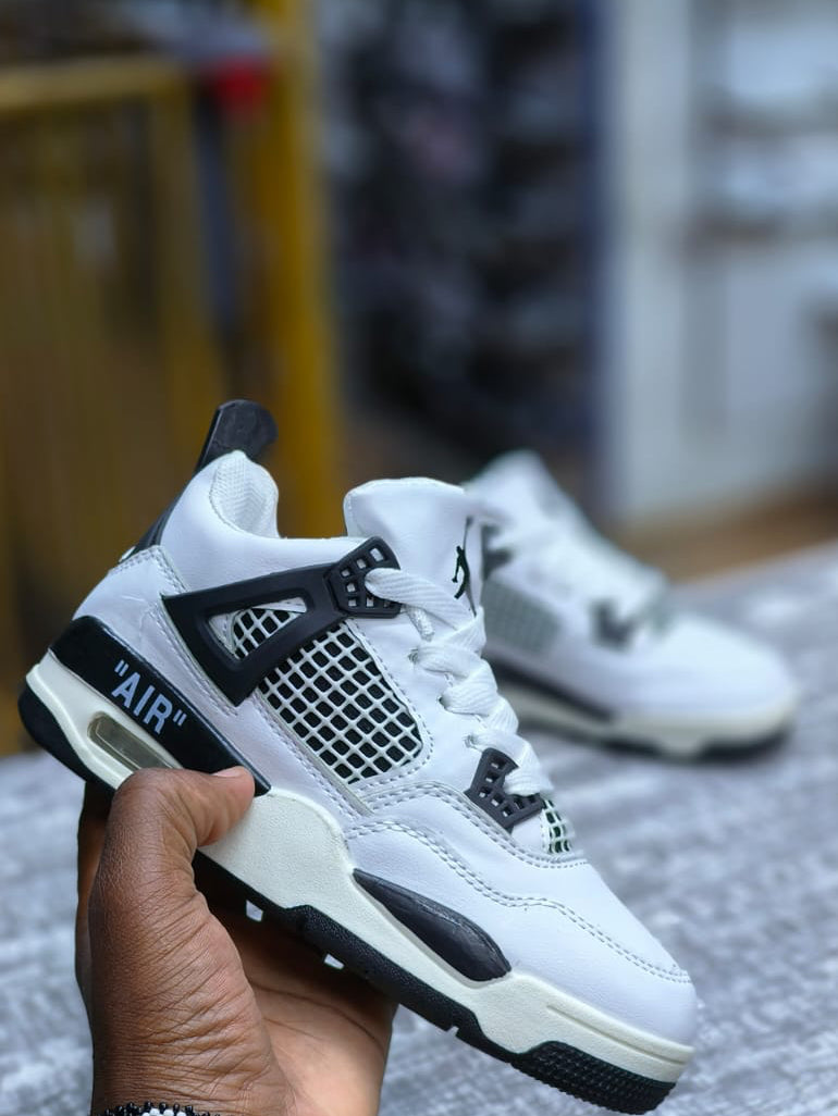 Air Jordan 4 Style Kids Sneakers – Classic Basketball-Inspired Shoes