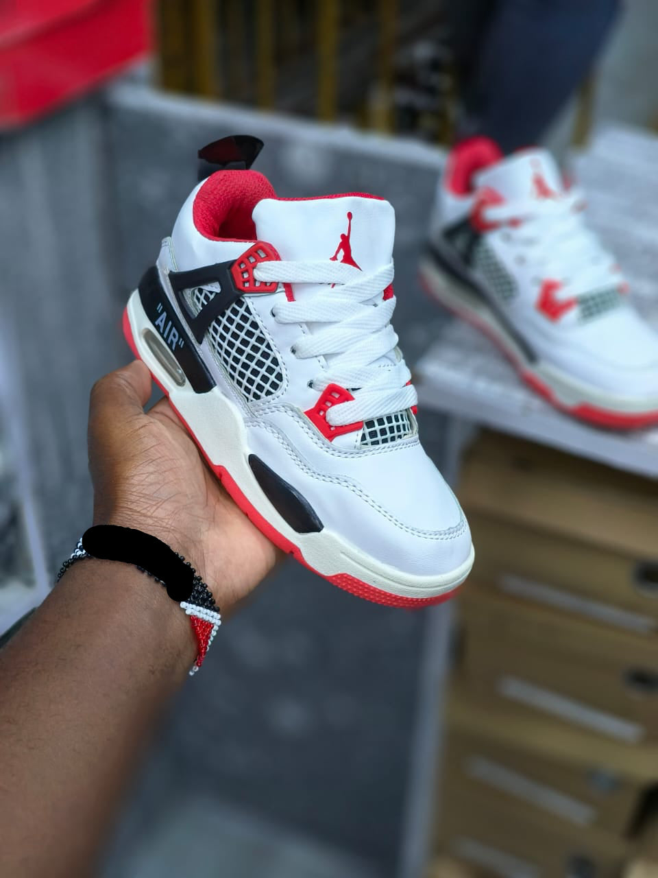 Air Jordan 4 Style Kids Sneakers – Classic Basketball-Inspired Shoes