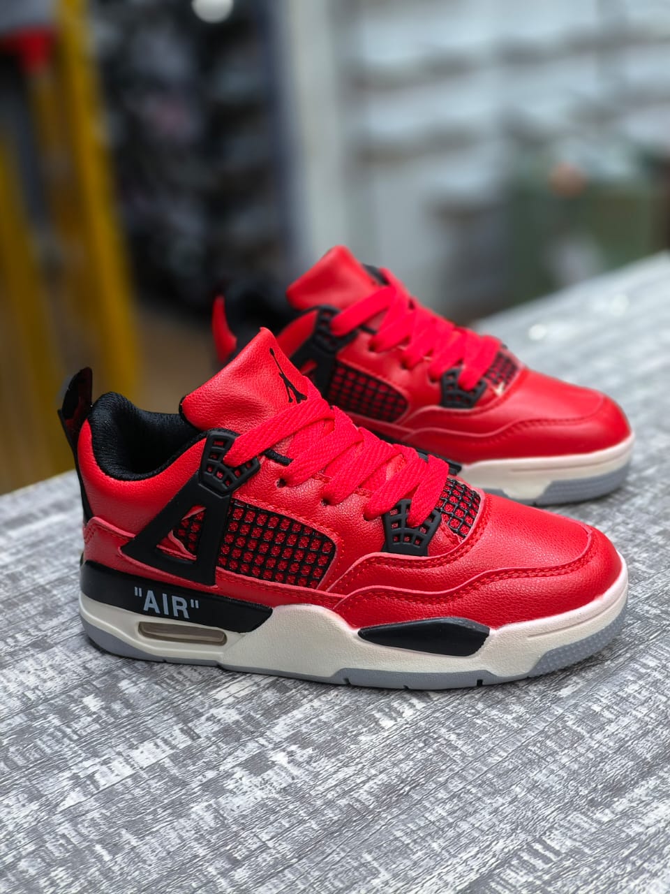 Air Jordan 4 Style Kids Sneakers – Classic Basketball-Inspired Shoes