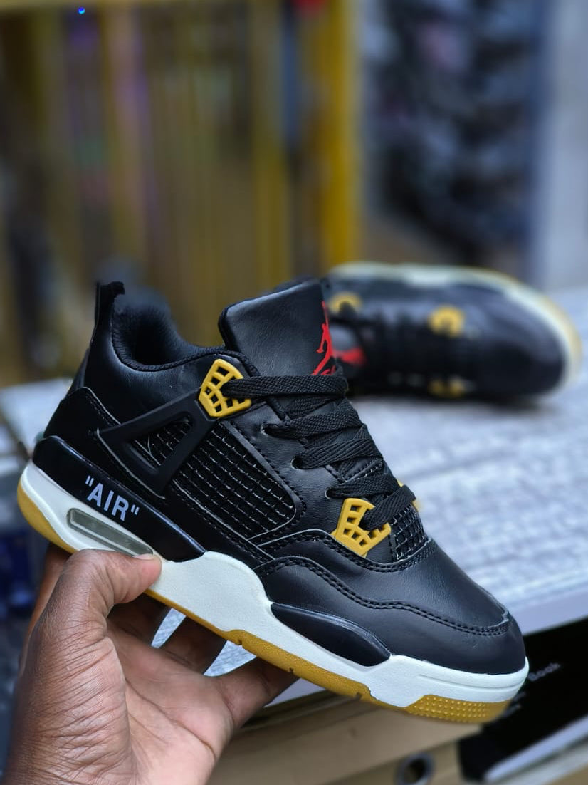 Air Jordan 4 Style Kids Sneakers – Classic Basketball-Inspired Shoes
