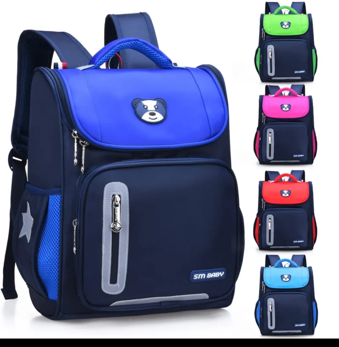 Kids Waterproof School Backpack – Lightweight Cartoon Design with Multiple Compartments