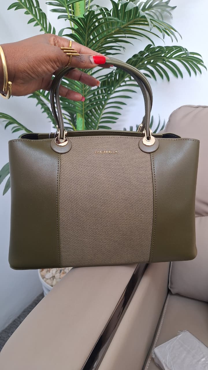 Structured Handbag with Top Handles | Elegant Everyday Tote Bag