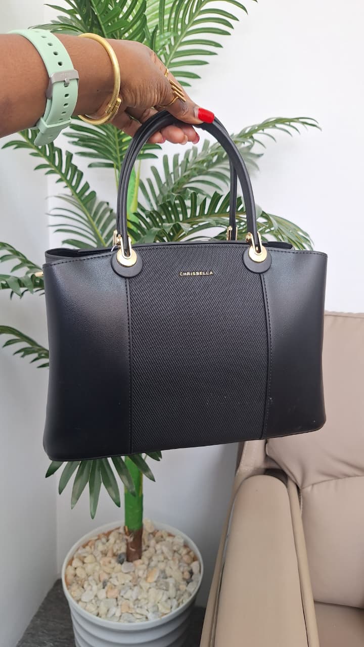 Structured Handbag with Top Handles | Elegant Everyday Tote Bag