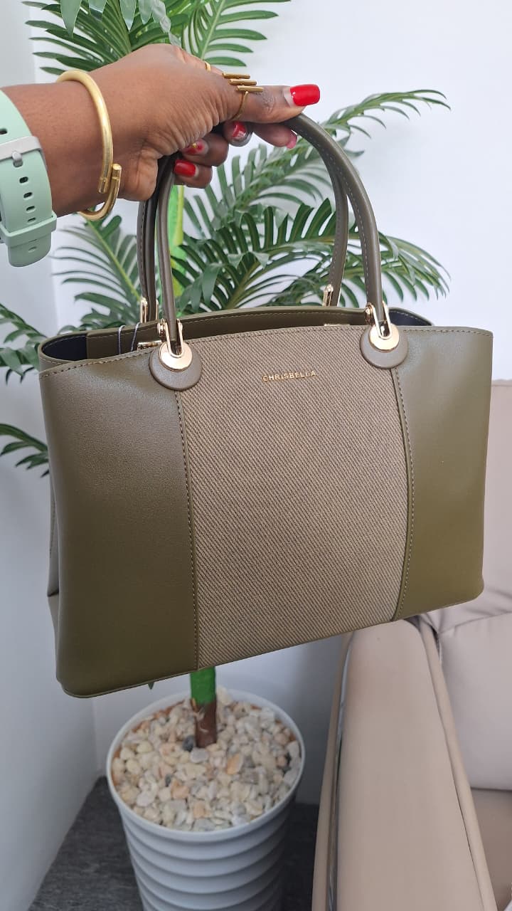 Structured Handbag with Top Handles | Elegant Everyday Tote Bag