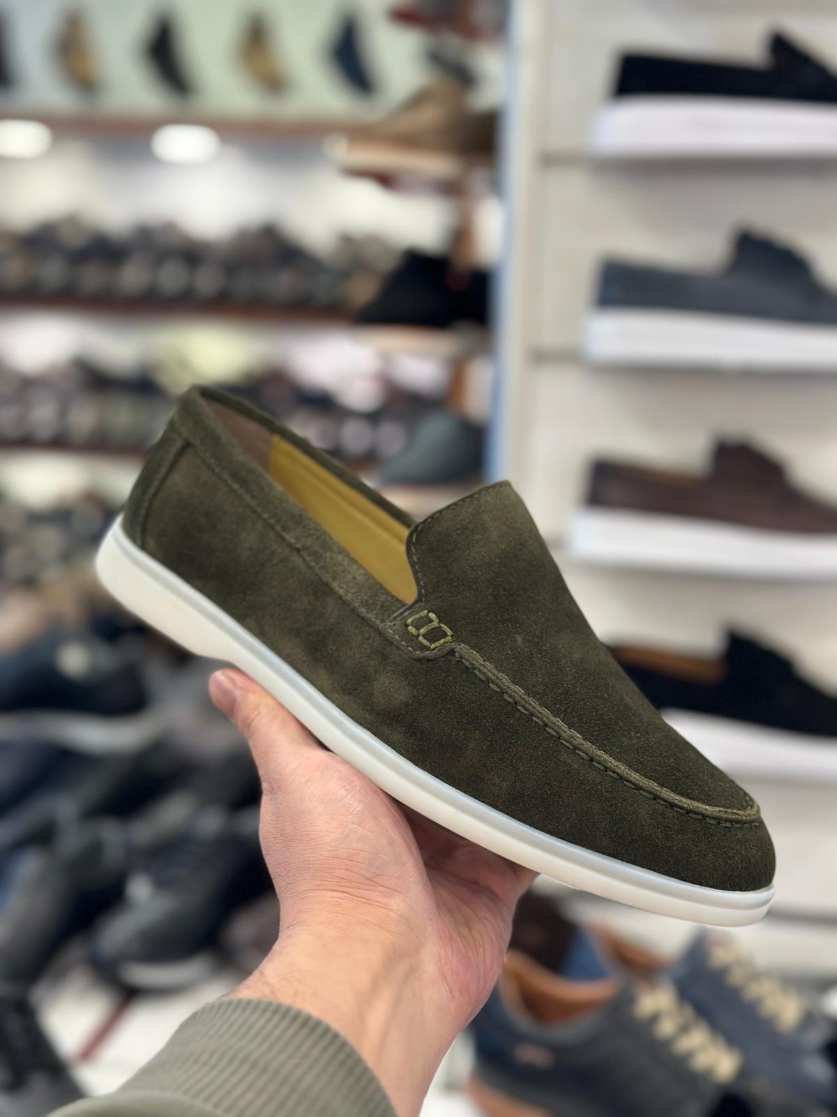 Men’s Suede Slip-On Loafers | Lightweight Casual Comfort Shoes