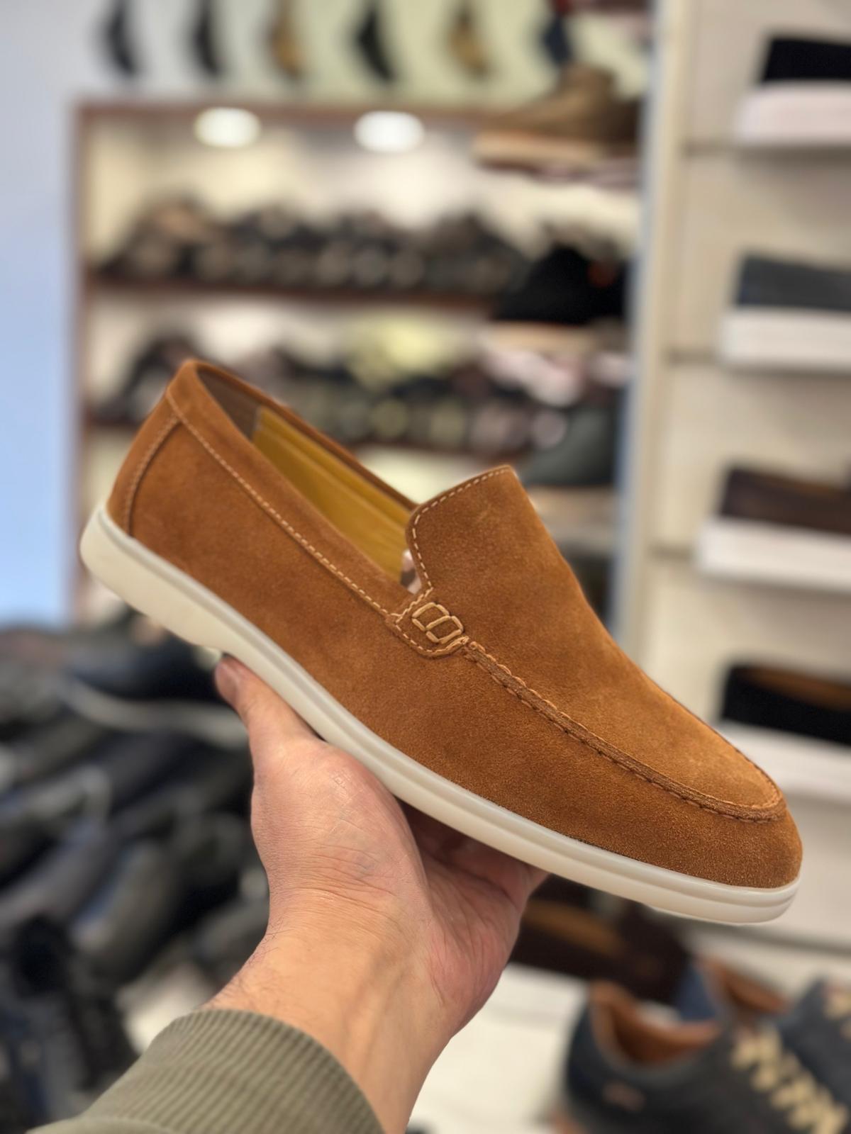 Men’s Suede Slip-On Loafers | Lightweight Casual Comfort Shoes