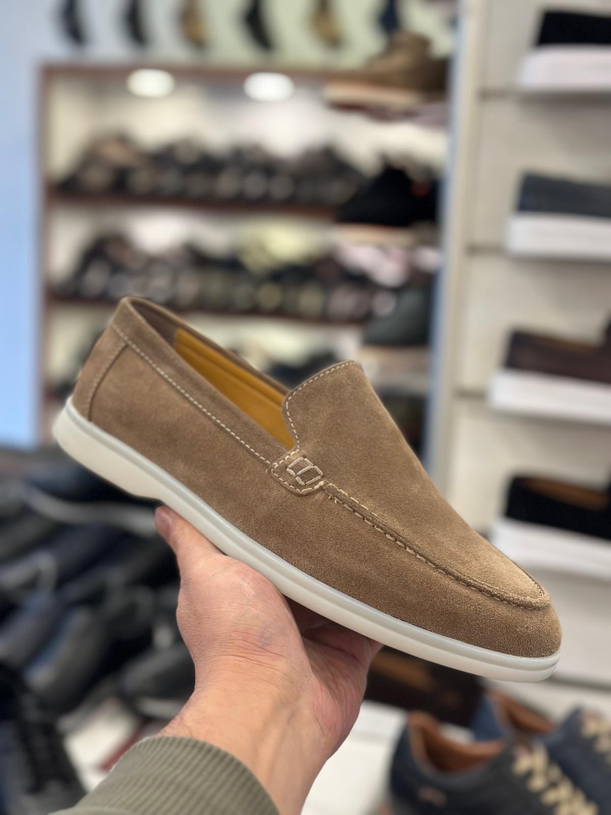 Men’s Suede Slip-On Loafers | Lightweight Casual Comfort Shoes