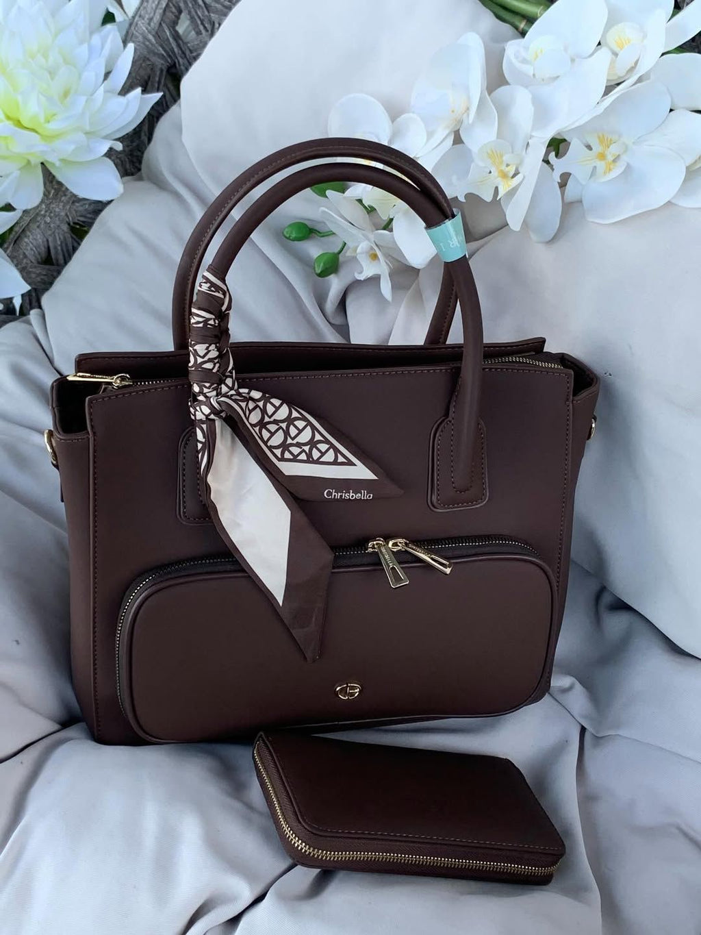 Luxury Structured Laptop Handbag with Wallet & Strap | 13-Inch Work & Travel Tote