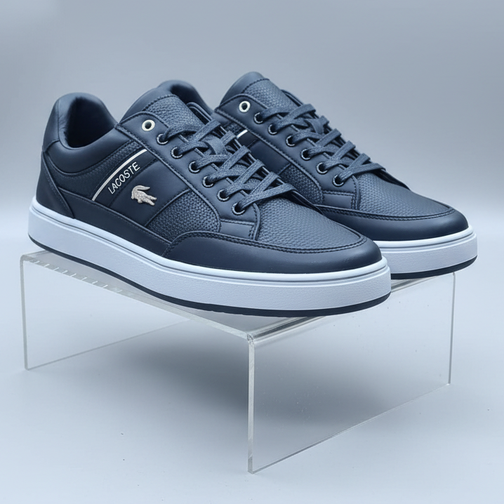 Men’s Premium Leather Low-Top Sneakers – Casual Designer Shoes