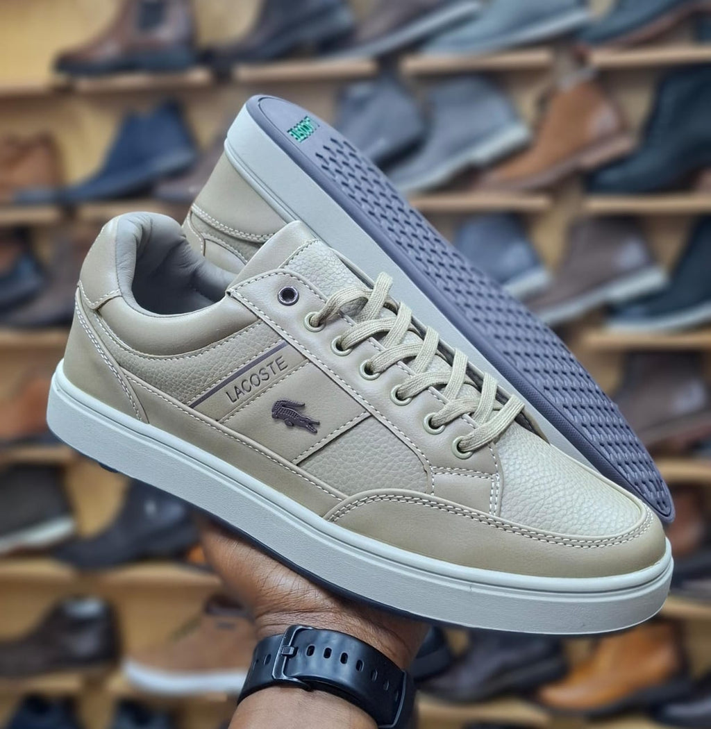 Men’s Premium Leather Low-Top Sneakers – Casual Designer Shoes