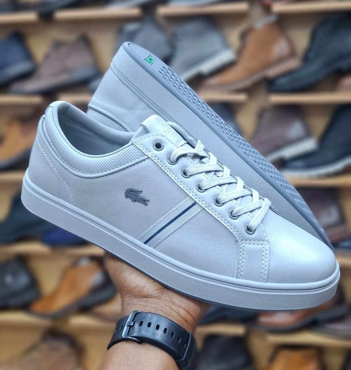 Lacoste Men’s Leather Low-Top Sneakers