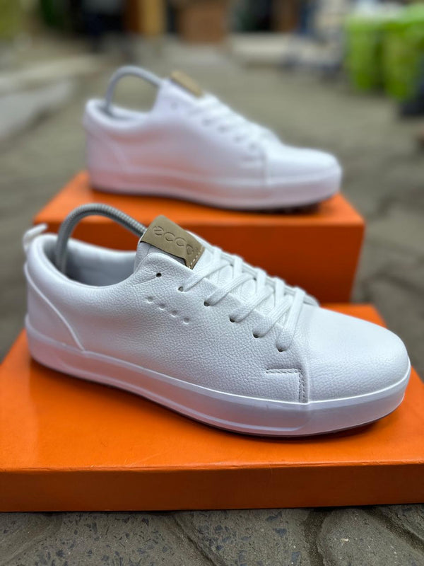 ECCO Men’s Leather Low-Top Sneakers