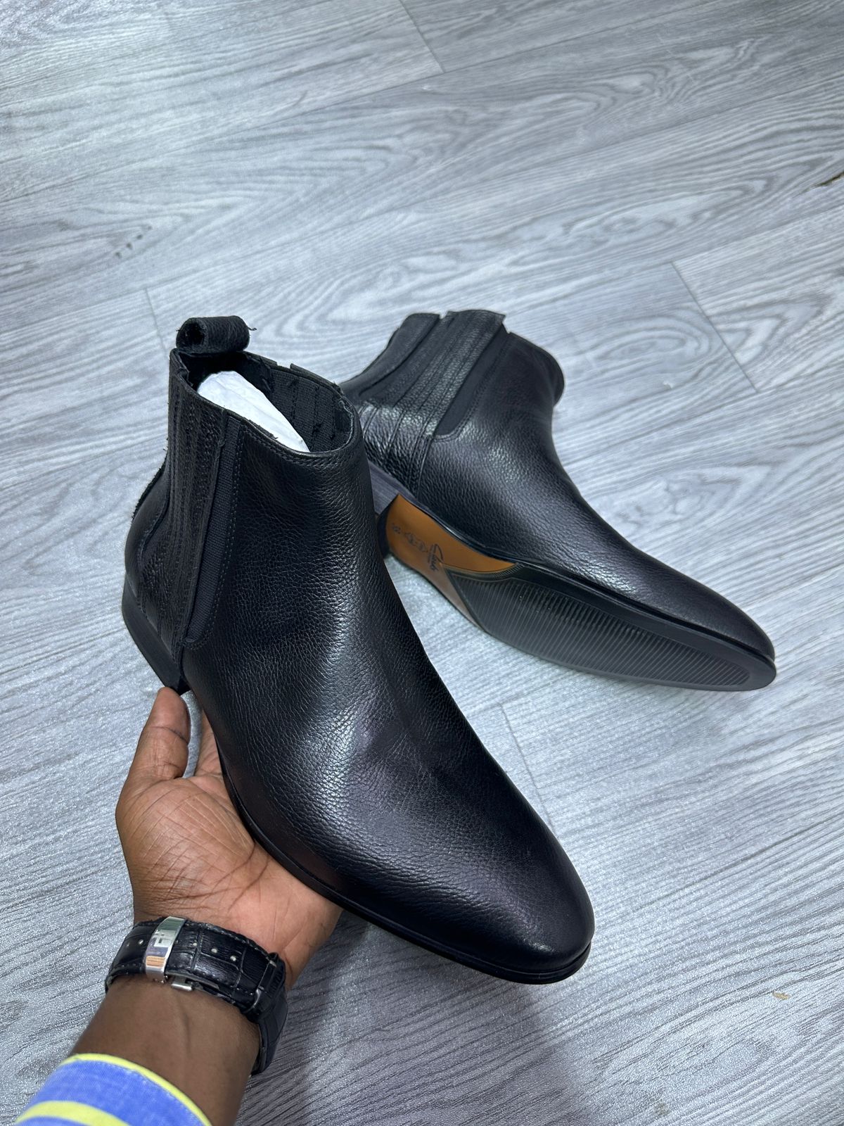 Men’s Premium Leather Ankle Boots – Classic Brogue & Chelsea Styles