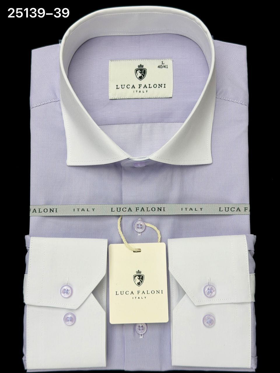 Luca Faloni Italian Cotton Dress Shirt – Classic Stripe Collection
