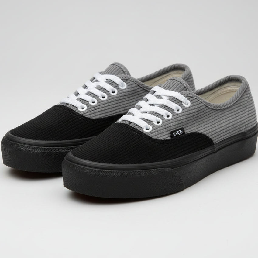 Corduroy Low-Top Skate Sneakers – Double Sole Casual Street Shoes