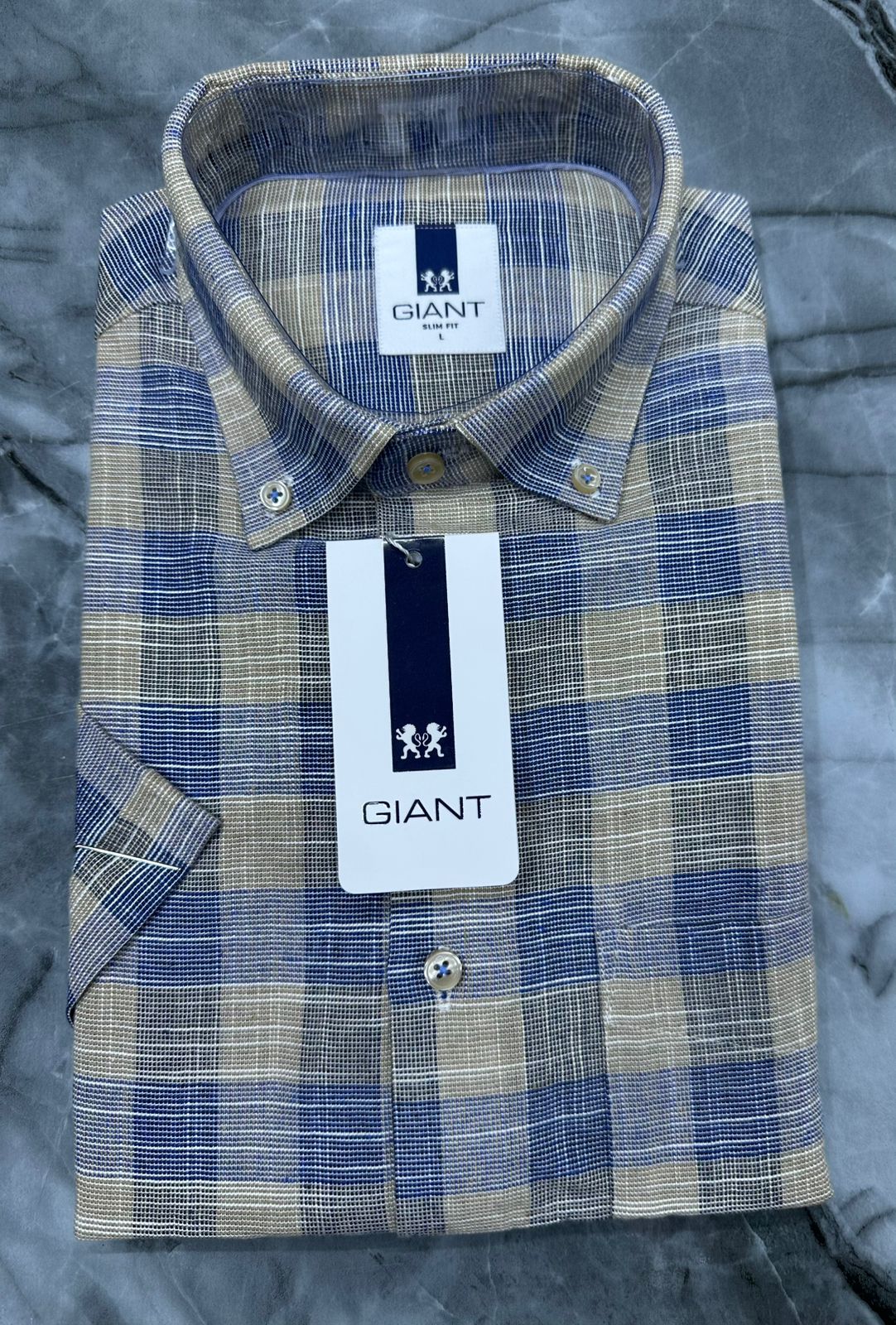 Men’s Premium Short-Sleeve_Navy/Giant Shirts