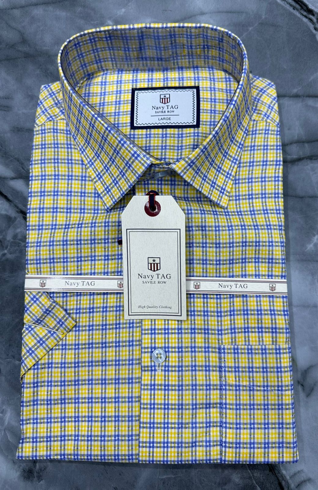 Men’s Premium Short-Sleeve_Navy/Giant Shirts