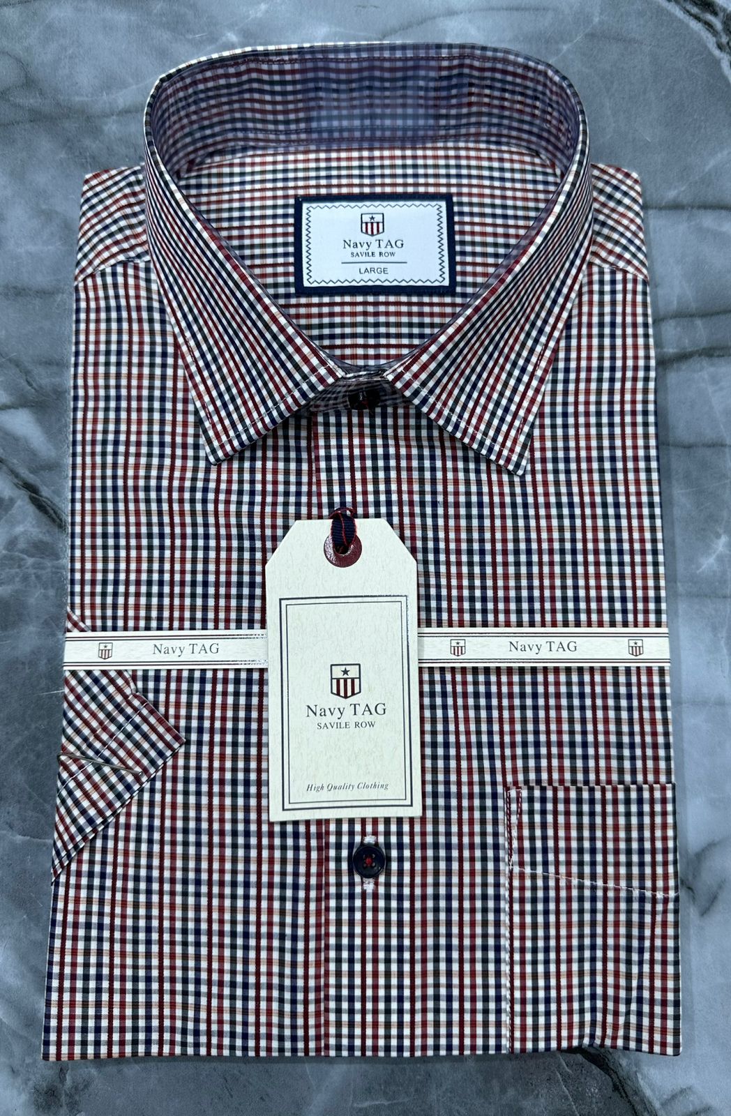 Men’s Premium Short-Sleeve_Navy/Giant Shirts