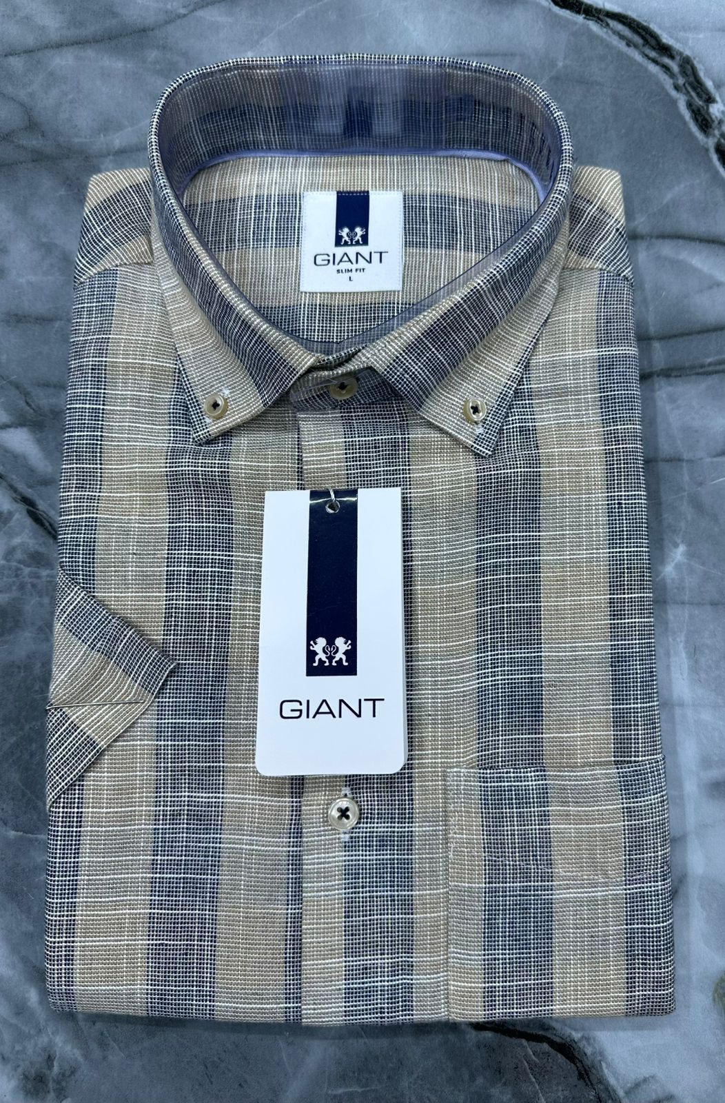 Men’s Premium Short-Sleeve_Navy/Giant Shirts