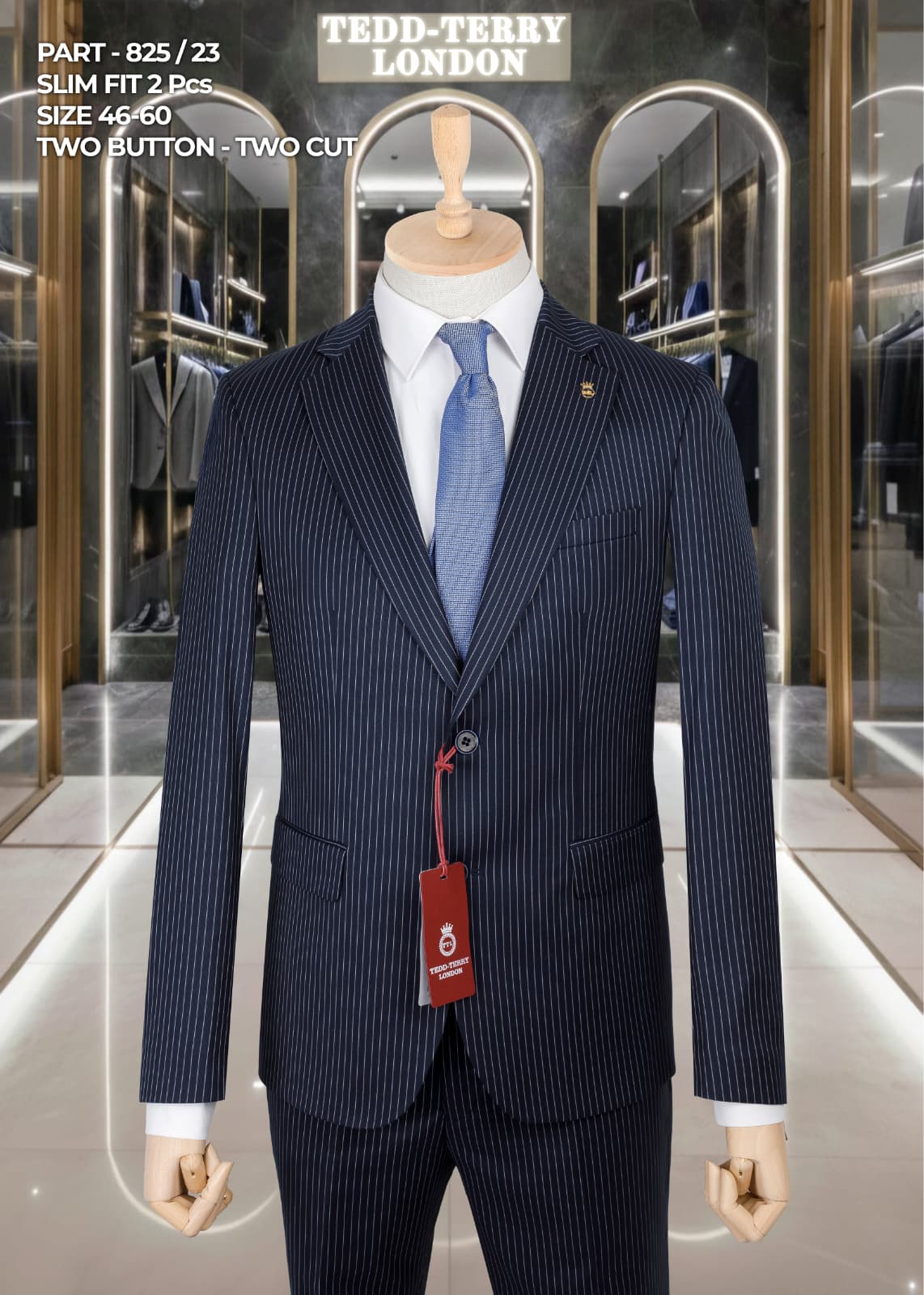 👔✨Slim Fit 2-Piece Pinstripe Suit👔✨